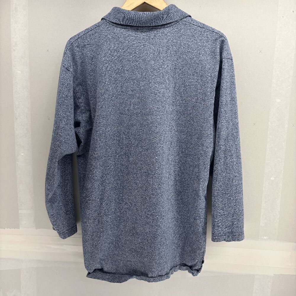 Daimler Chrysler Brushed Cotton Super Soft Long Sleeve Polo Gray Size Large EUC - Picture 2 of 6
